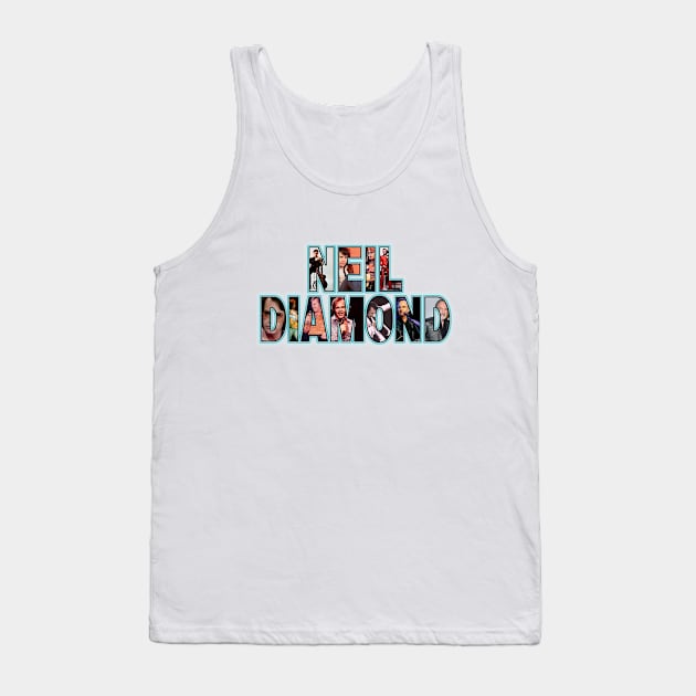 Neil Diamond chronological design Tank Top by FanboyMuseum